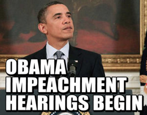 "Obama Impeachment Hearings Begin" Fake news item